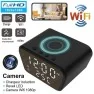 Réveil caméra Full HD espion 1080P Wifi vision de nuit chargeur induction