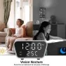 Réveil caméra Full HD espion 1080P Wifi vision de nuit chargeur induction