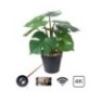 Pot avec plante artificielle caméra espion HD 1080P Wifi détecteur de mouvement 